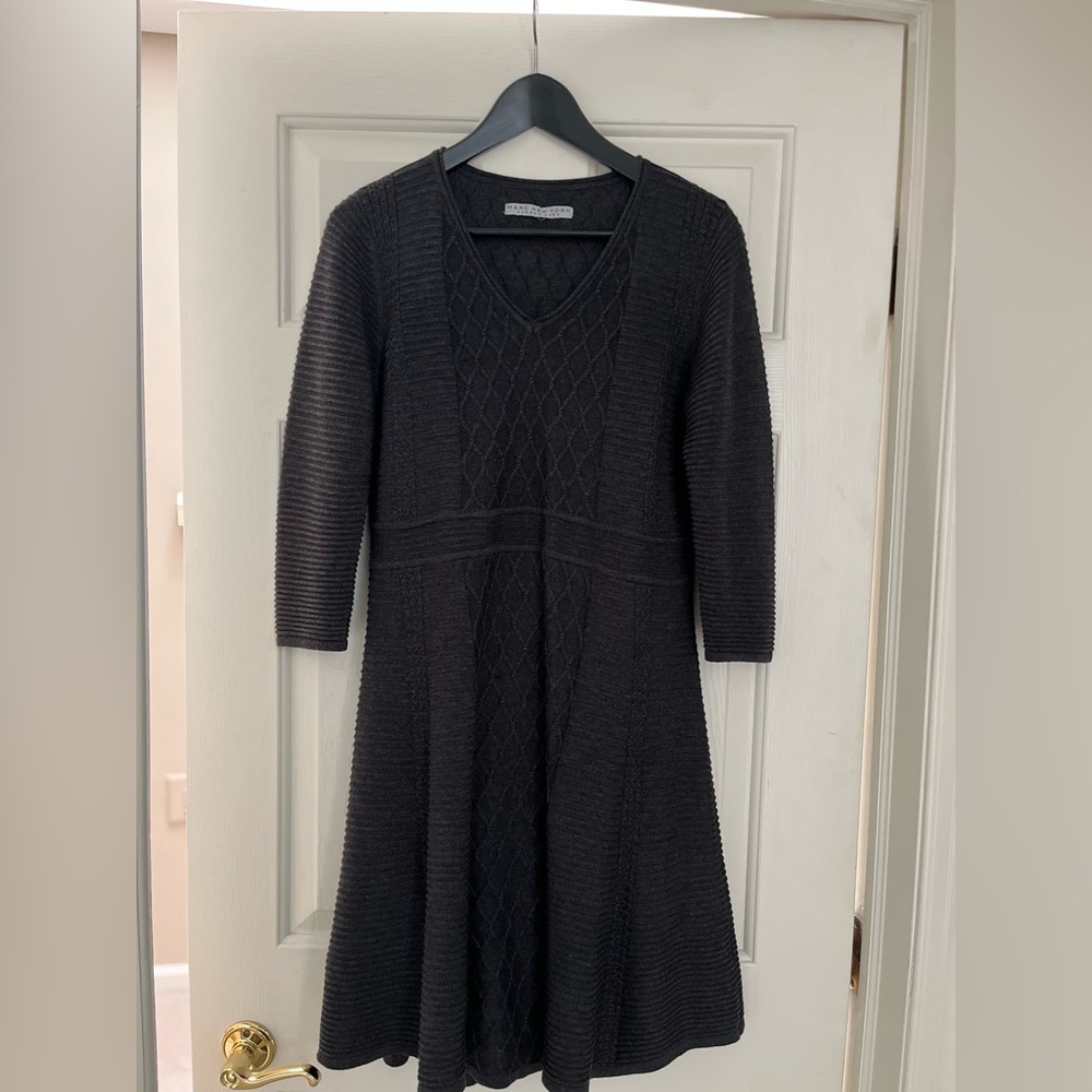 Marc New York Textured sweater Long Sleeve Dress